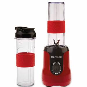 ბლენდერი HOMEND 7031H RED (550 W, 2X600 ML)