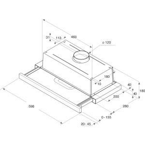 გამწოვი HOTPOINT-ARISTON HAH 65 F LB X/1 BI