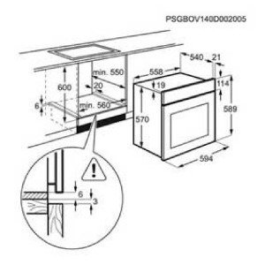 ჩასაშენებელი ღუმელი ELECTROLUX OEF5E50X