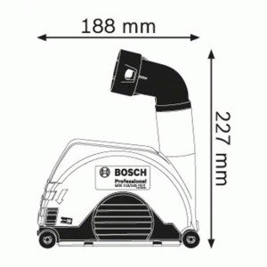 მტვრისგან დამცავი მოწყობილობა BOSCH GDE 115/125 FC-T