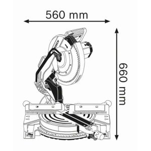 ტორსული ხერხი BOSCH GCM 12 JL (1800 W)
