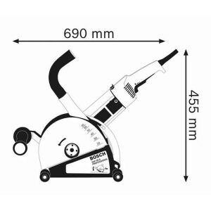 არხმჭრელი BOSCH GNF 65 A 'WALL CHASER (2400 W)