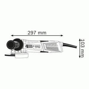 კუთხსახეხი BOSCH X LOCK GWX 13-125 S (1300 ვატი)