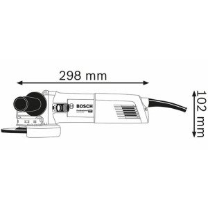 კუთხსახეხი BOSCH GWX 10-125 X LOCK (1000V)