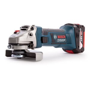 კუთხსახეხი აკუმულატორზე BOSCH GWS 18-125 V-LI + (1X4,0AH+GAL 18-40 C)