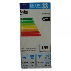 სარეცხი მანქანა BEKO WTV8612XSS NOVA