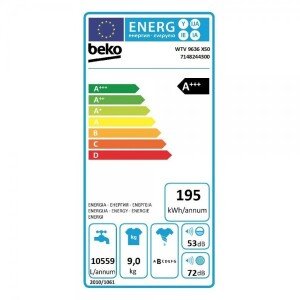 სარეცხი მანქანა BEKO WTV 9636 XS0 SUPERIA