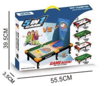 5 in 1 Game Table Set Toy for Kids