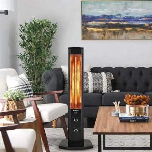ინფრაწითელი გამათბობელი KUMTEL MH-1800 MICA HEATER BLACK