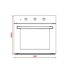 ჩასაშენებელი ღუმელი ELENBERG B66-SF2 (MT) MAGIC GLASS